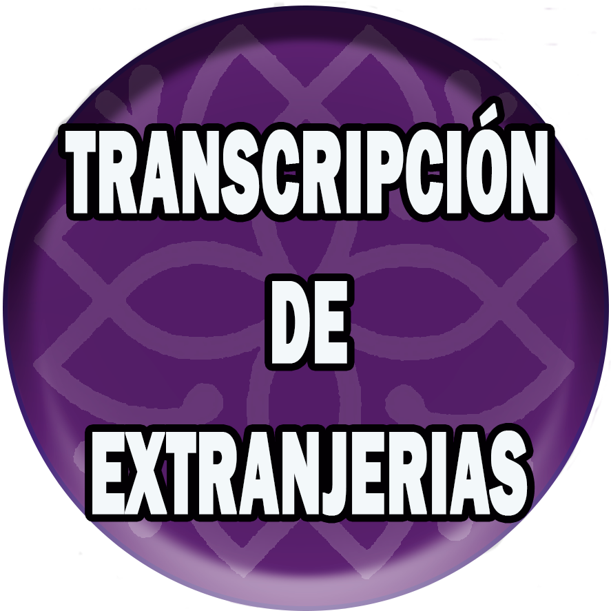 Transcripción de Extranjerías