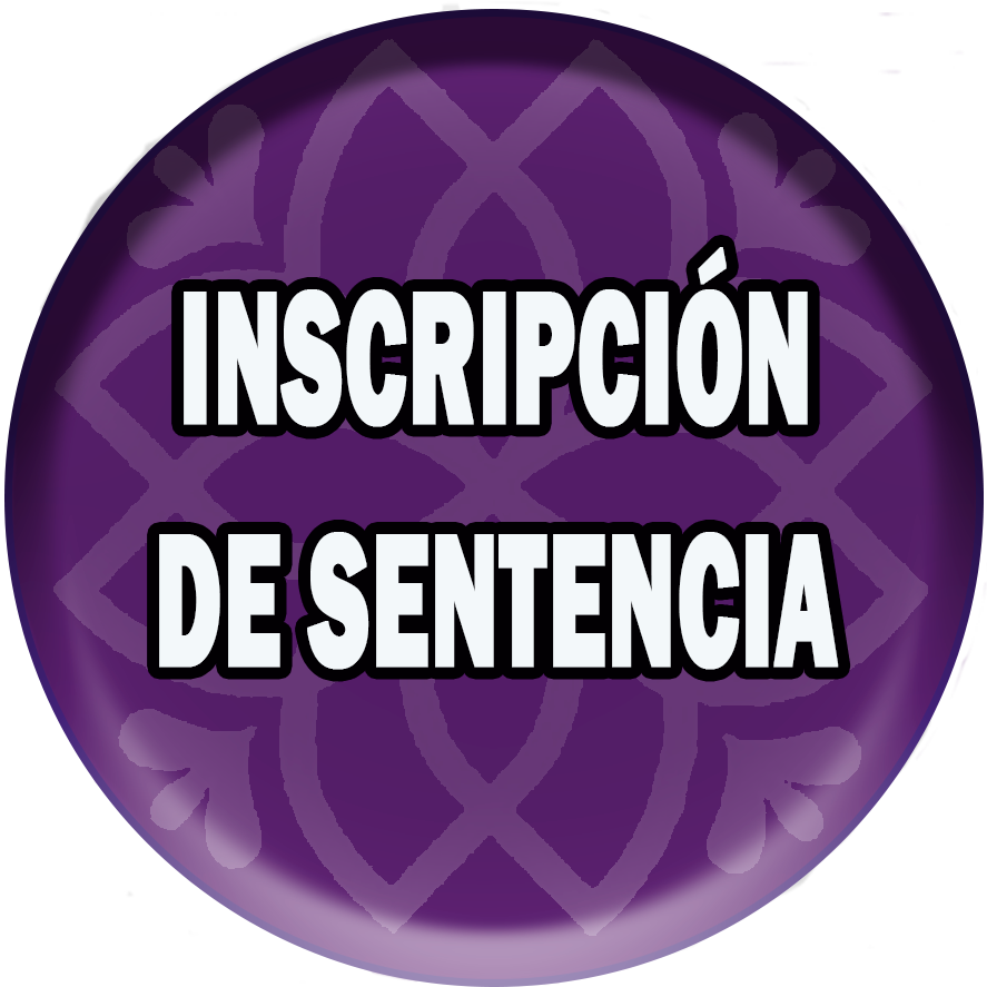 Inscripción de sentencia