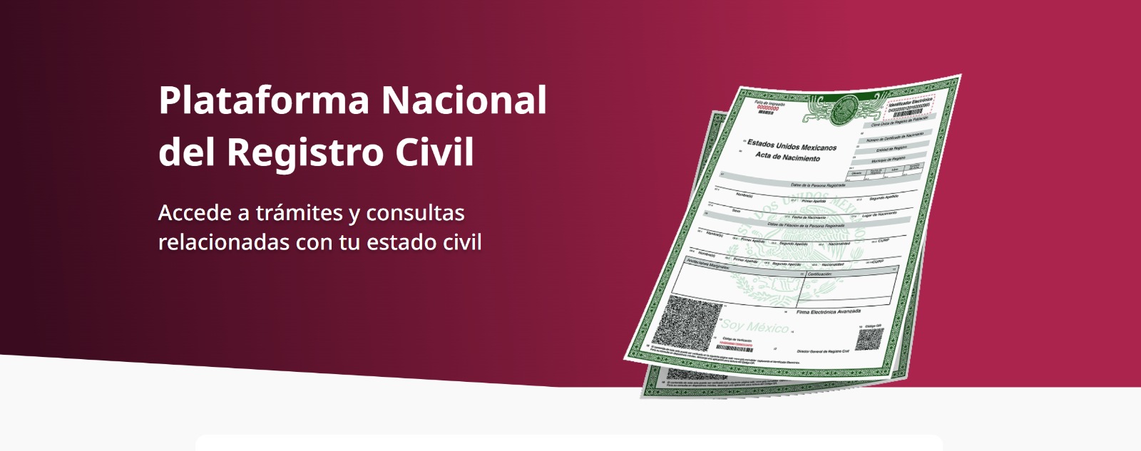Plataforma Nacional Registro Civil