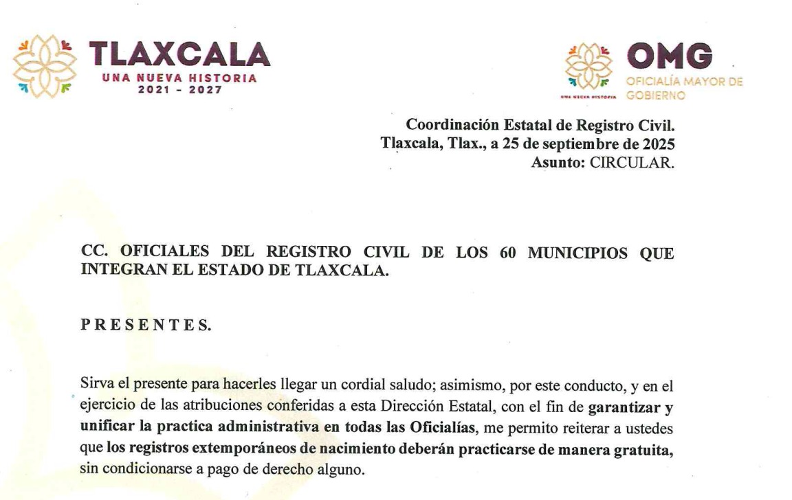 CIRCULAR EXTEMPORANEOS